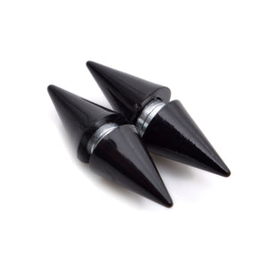 Stainless Steel Black Magnet Body Piercing Stainless Steel Mens Earrings E289