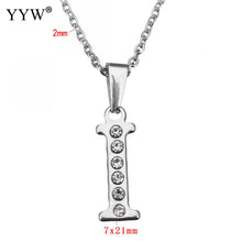 Load image into Gallery viewer, Stainless Steel Choker Necklace Fashion Letter Necklaces Pendants Alfabet Initial Necklace Women Jewelry Kolye Collier