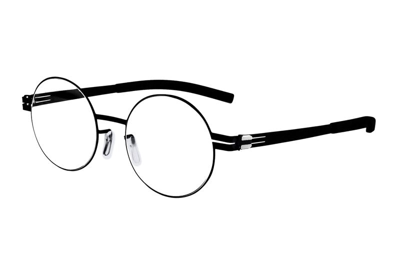 Stainless Steel Eyewear Prescription Eyeglasses Frames Women/Men Round Myopia Optical Glasses Frame with Clear Lens