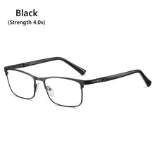Load image into Gallery viewer, Stainless Steel Frame Business Reading Glasses Men Women Urltra-light Blue Light Blocking Eyeglasses Presbyopic Optical Eyewear