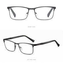 Load image into Gallery viewer, Stainless Steel Frame Business Reading Glasses Men Women Urltra-light Blue Light Blocking Eyeglasses Presbyopic Optical Eyewear