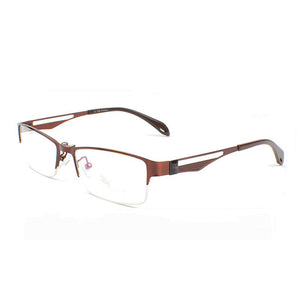 Stainless Steel Glasses Frame For Men Brown 2PCS Magnetic Sunglasses Clip UV400 Yellow Polarized Night Vision Eyeglasses