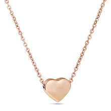 Load image into Gallery viewer, Stainless Steel Heart Necklace Women Silver/Gold/Rose Gold Choker Necklace &amp; Pendant Jewelry Fashion Necklaces 2018