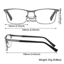 Load image into Gallery viewer, Stainless Steel Reading Glasses for Men &amp; Women Readers Glasses Men's Presbyopic Optical Glasses Anti Blue Light