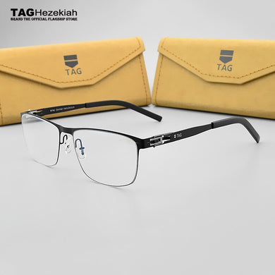 Stainless Steel glasses frame women 2023 TAG Brand Retro eye glasses frames for men Myopia computer eyeglasses 8148 Nerd