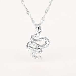 Stainless Steele Snake Necklace 2020 Cute Animal Snake Pendant Necklace For Women Temperament Snake Pendant Necklace Jewelry