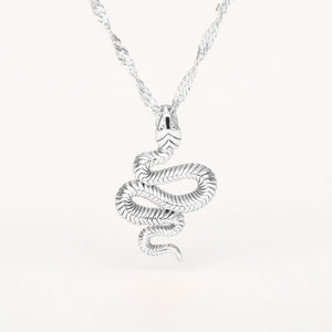 Stainless Steele Snake Necklace 2020 Cute Animal Snake Pendant Necklace For Women Temperament Snake Pendant Necklace Jewelry