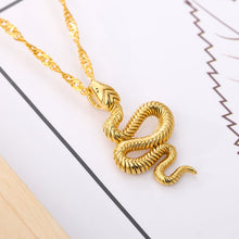 Load image into Gallery viewer, Stainless Steele Snake Necklace 2020 Cute Animal Snake Pendant Necklace For Women Temperament Snake Pendant Necklace Jewelry