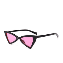 Load image into Gallery viewer, Star Celebrity Style Retro Cat's Eye Sun Glasses Europe and America Bow Triangular Sun Glasses