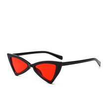 Load image into Gallery viewer, Star Celebrity Style Retro Cat's Eye Sun Glasses Europe and America Bow Triangular Sun Glasses
