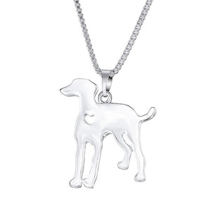 Statement Choker Necklace Metal Alloy Pet Dog Family Stroll Design Chain Collar Pendant Necklace Fashion Jewelry Women