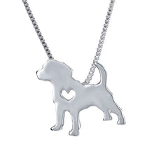 Load image into Gallery viewer, Statement Choker Necklace Metal Alloy Pet Dog Family Stroll Design Chain Collar Pendant Necklace Fashion Jewelry Women