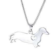 Load image into Gallery viewer, Statement Choker Necklace Metal Alloy Pet Dog Family Stroll Design Chain Collar Pendant Necklace Fashion Jewelry Women