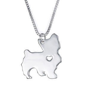 Statement Choker Necklace Metal Alloy Pet Dog Family Stroll Design Chain Collar Pendant Necklace Fashion Jewelry Women