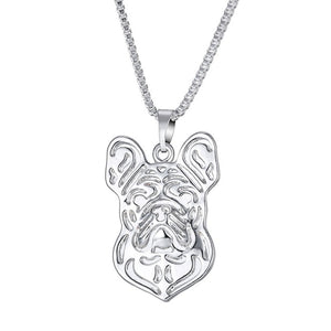 Statement Choker Necklace Metal Alloy Pet Dog Family Stroll Design Chain Collar Pendant Necklace Fashion Jewelry Women