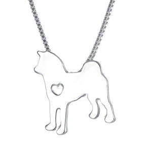 Statement Choker Necklace Metal Alloy Pet Dog Family Stroll Design Chain Collar Pendant Necklace Fashion Jewelry Women