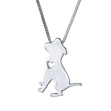 Load image into Gallery viewer, Statement Choker Necklace Metal Alloy Pet Dog Family Stroll Design Chain Collar Pendant Necklace Fashion Jewelry Women