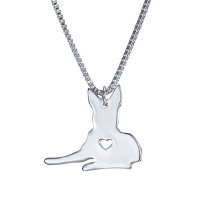 Statement Choker Necklace Metal Alloy Pet Dog Family Stroll Design Chain Collar Pendant Necklace Fashion Jewelry Women