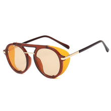 Carica l'immagine nel visualizzatore di Gallery, Steam Sunglasses Men's Gothic Round Punk Gradient Elegant Ladies Sunglasses 2023 Punk Ladies Sunglasses