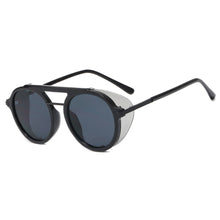 Carica l'immagine nel visualizzatore di Gallery, Steam Sunglasses Men's Gothic Round Punk Gradient Elegant Ladies Sunglasses 2023 Punk Ladies Sunglasses