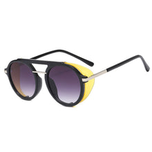 Carica l'immagine nel visualizzatore di Gallery, Steam Sunglasses Men's Gothic Round Punk Gradient Elegant Ladies Sunglasses 2023 Punk Ladies Sunglasses