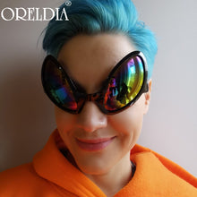 Load image into Gallery viewer, Steampunk Alien Props Glasses Holiday Party Party Dance Party Funny Glasses Alien Styling Sunglasses Adult/Child Eyewear UV400