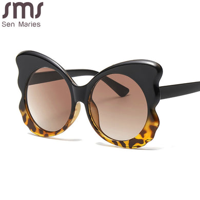 Steampunk Butterfly Sunglasses Women Men Oversized Sun Glasses Goggle Shades UV400 Female Punk Ladies Eyewear Gafas De Sol