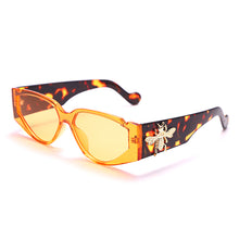 Load image into Gallery viewer, Steampunk Cat Eye Sunglasses Women  Brand Designer Sun Glasses Men UV400 Punk Shades Bee Eyewear