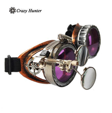 Load image into Gallery viewer, Steampunk Goggles Retro Steam punk Glasses Cosplay Festival Pop Accessories