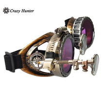 Load image into Gallery viewer, Steampunk Goggles Retro Steam punk Glasses Cosplay Festival Pop Accessories
