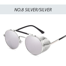 Load image into Gallery viewer, Steampunk Goggles Retro Sunglasses Men Punk Round Sunglasses Women Brand Designer Sun Glasses for Male UV400 Oculos De Sol