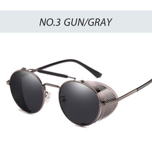 Load image into Gallery viewer, Steampunk Goggles Retro Sunglasses Men Punk Round Sunglasses Women Brand Designer Sun Glasses for Male UV400 Oculos De Sol