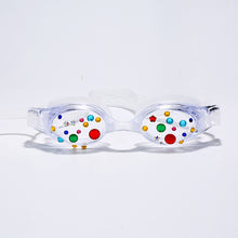 Load image into Gallery viewer, Steampunk Goggles Sunglasses For Swim Colorful  Rhinestone Oval Sun Glass Women UV400 Punk UV Protection Eyewear