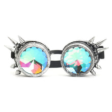 Carica l&#39;immagine nel visualizzatore di Gallery, Steampunk Goggles Sunglasses Men Women Kaleidoscope Glasses Rave Festival Holographic Glasses Retro Party Cosplay Goggle Eyewear