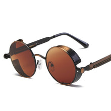 Load image into Gallery viewer, Steampunk Goggles Sunglasses Men Women  Round Sun Glasses For Ladies Retro Circle Vintage Male Female