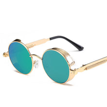 Load image into Gallery viewer, Steampunk Goggles Sunglasses Men Women  Round Sun Glasses For Ladies Retro Circle Vintage Male Female