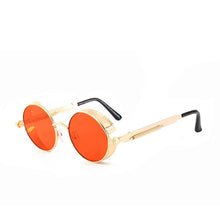 Load image into Gallery viewer, Steampunk Goggles Sunglasses Men Women  Round Sun Glasses For Ladies Retro Circle Vintage Male Female