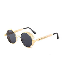 Load image into Gallery viewer, Steampunk Goggles Sunglasses Men Women  Round Sun Glasses For Ladies Retro Circle Vintage Male Female