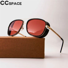 Carica l&#39;immagine nel visualizzatore di Gallery, Occhiali Steampunk Occhiali da sole Tony Stark Iron Man Matsuda Occhiali da sole Occhiali da sole quadrati retrò UV400 