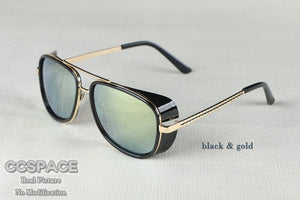 Occhiali Steampunk Occhiali da sole Tony Stark Iron Man Matsuda Occhiali da sole Occhiali da sole quadrati retrò UV400 