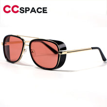 Carica l&#39;immagine nel visualizzatore di Gallery, Occhiali Steampunk Occhiali da sole Tony Stark Iron Man Matsuda Occhiali da sole Occhiali da sole quadrati retrò UV400 