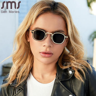 Steampunk Metal Frame Sunglasses Men Small Square Sun Glasses Women UV Protection Male Punk Eyeglasses Gafas De Sol