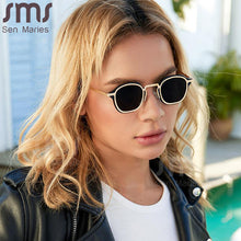 Load image into Gallery viewer, Steampunk Metal Frame Sunglasses Men Small Square Sun Glasses Women UV Protection Male Punk Eyeglasses Gafas De Sol