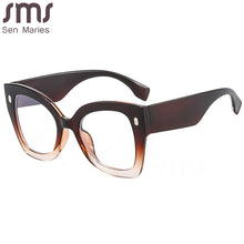 Load image into Gallery viewer, Steampunk Oversized Eyeglasses Women Blue Light Blocking Computer Glasses Men Goggle Big Eyewear Spectacle Frames