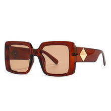 Load image into Gallery viewer, Steampunk Oversized Sunglasses Women Men Square Sun Glasses Thick  Frame UV400 Shades Eyewear Gradient Lens Eyeglasses