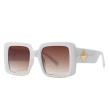 Load image into Gallery viewer, Steampunk Oversized Sunglasses Women Men Square Sun Glasses Thick  Frame UV400 Shades Eyewear Gradient Lens Eyeglasses
