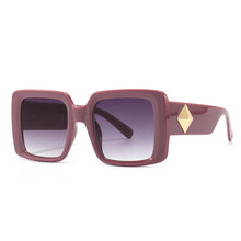 Load image into Gallery viewer, Steampunk Oversized Sunglasses Women Men Square Sun Glasses Thick  Frame UV400 Shades Eyewear Gradient Lens Eyeglasses