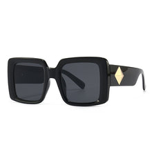 Load image into Gallery viewer, Steampunk Oversized Sunglasses Women Men Square Sun Glasses Thick  Frame UV400 Shades Eyewear Gradient Lens Eyeglasses