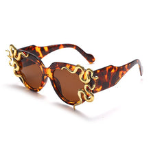 Load image into Gallery viewer, Steampunk Oversized Sunglasses Women Punk Animal Totem Sun Glasses Men UV400 Shades Retro Handmade Eyewear Gafas De Sol