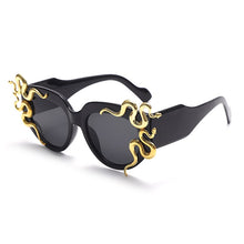 Load image into Gallery viewer, Steampunk Oversized Sunglasses Women Punk Animal Totem Sun Glasses Men UV400 Shades Retro Handmade Eyewear Gafas De Sol
